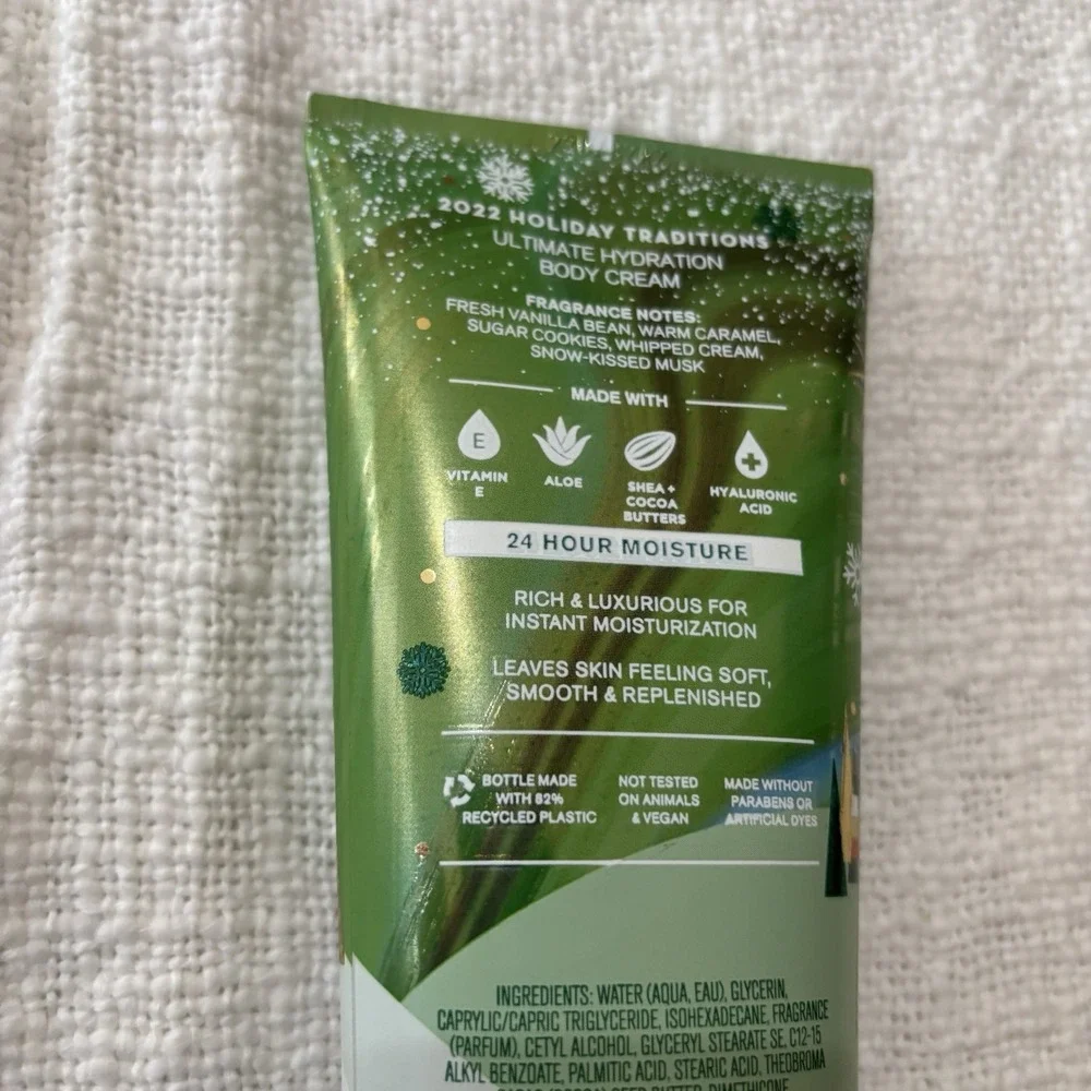 Bath & Body Works‎ Ultimate Hydration Body Cream VANILLA BEAN NOEL Bears Forest